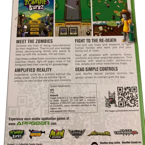 Appgear | Zombie Burbz Services for iPad or Android New in Box Game - Picture 3 of 6